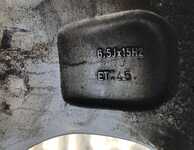 Alu kolo 6.5x15" ET45, 5x114.3x67