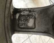 Alu kolo originál VW 6x15" ET40, 5x100x57 a Michelin Alpin A4 185/60 R15 88T XL 98%
