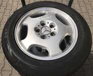 Alu kolo originál MERCEDES 7.5x16" ET41, 5x112x66.5 a Nexen N Fera SU1 225/55 R16 95W 80%