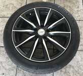 Alu kolo HRS 7x17“ ET45, 5x112x66.5 a Barum Bravuris 3 HM 205/50 R17 93V XL 90%