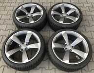 Alu kolo originál AUDI ROTOR 9x19" ET33, 5x112x66.5 a Dunlop SP Winter Sport 3D 255/35 R19 96V XL AO 98%