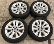 Alu kolo originál BMW 7.5x17" ET20, 5x120x72.5 a Goodyear Eagle UltraGrip GW-3 225/50 R17 94H RFT 10%