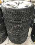 Alu kolo originál AUDI RS6 9.5x21" ET25, 5x112x66.5 a Dunlop SP Winter Sport 4D 285/30 R21 100W XL RO1 + čidla tlaku TPMS