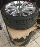 Alu kolo originál AUDI 8.5x19" ET40, 5x112x66.5 a Continental ContiWinterContact TS830 P 245/35 R19 93W RO1 95%