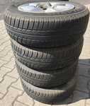 Alu kolo originál ŠKODA 5.5x13" ET35 4x100x57 a Barum Brillantis 165/70 R13 30%