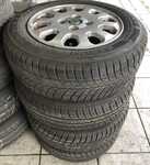 Alu kolo ŠKODA 5.5x13" ET36 4x100x57 a Barum Polaris 2 165/70 R13 79T 30%, Barum Brillantis 2 165/70 R13 50%