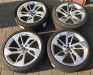 Alu kolo originál AUDI 9x20" ET26, 5x112x66.5 a Continental WinterContact TS850 P 275/30 R20 97W XL RO1 99%