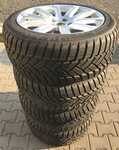 Alu kolo originál AUDI Q7 10x20" ET44, 5x130x71.5 a Dunlop GRANDTREK WINTER SPORT M3 275/45 R20 110V XL AO