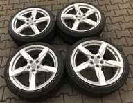 Alu kolo originál AUDI 9x19" ET52, 5x112x57 a Continental ContiWinterContact TS 830 P 245/35 R19 93W RO2 98% + čidla tlaku TPMS