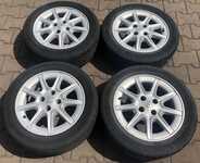 Alu kolo originál RENAULT 6x15" ET36 4x100x60 a Continental PremiumContact 5 185/55 R15 82T 40%