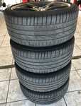 Alu kolo originál BMW BBS 5x120x72.5 Přední 8x18" ET47 a Bridgestone RE050A 225/40 R18 88W * RFT 40%, Zadní 8.5x18" ET50 a Bridgestone RE050A 255/35 R18 90W * RFT 30%