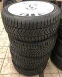 Alu kolo originál AUDI 8.5x18" ET50, 5x112x57 a Pirelli Winter 210 SottoZero III 245/40 R18 97V XL AO 90%