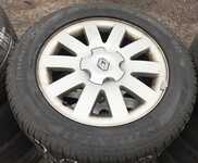 Alu kolo originál RENAULT 6.5x16" 5x108x60 ET50 a Dunlop Winter Sport 3D 225/55 R16 95H 30%