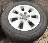 Alu kolo originál AUDI 7.5x16" ET37 5x112x66.5 a Dunlop SP Winter Sport 3D 225/60 R16 98H AO 80%