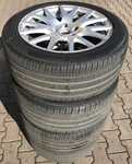 Alu kolo originál AUDI 8.5x17" ET50 5x112x57 a Pirelli Cinturato P7 245/45 R17 95W 20%