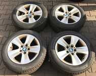 Alu kolo originál BMW 8x17" 5x120x72.5 ET30 a Pirelli Winter 210 SottoZero II 225/55 R17 97H RFT * 90%
