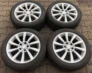 Alu kolo originál MERCEDES 8.5x17" 5x112x66.5 ET34.5 a Pirelli Winter 210 SottoZero II 245/45 R17 99H XL MO 20%