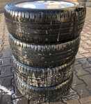 Alu kolo originál MERCEDES 5.5x15“ ET54, 5x112x66.5 a Goodyear EfficientGrip 185/55 R15 82H 80%