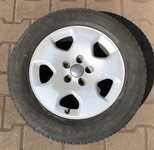 Alu kolo originál AUDI 6x15" ET38 5x100x57 a Michelin Alpin 5 195/65 R15 91T 5%