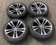 Alu kolo originál BMW 8x18" ET34, 5x120x72.5 a Pirelli Winter 240 SottoZero II 225/45 R18 95V XL * RFT 20% + čidla tlaku TPMS