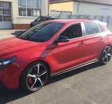 HYUNDAI I30N jsme obuli na Alu kolo RONAL R62 Red 8x19“ ET50, 5x114.3x67 a Pirelli PZero 235/35 R19 91Y