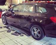 OPEL ASTRA jsme obuli na Alu kolo RIAL 7.5x16" 5x105x56.5 ET37 a Saetta Touring 2 205/60 R16 92H