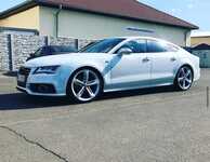AUDI A7 jsme obuli na Alu kolo originál AUDI 9x21" ET35, 5x112x66.5 a Dunlop SP Sport Maxx RT 265/30 R21 96Y XL RO1