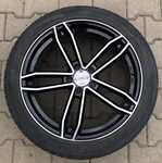 Alu kolo AXXION 8.5x19“ ET45, 5x112x66.5 a Pirelli PZero Rosso 255/40 R19 100Y 50%