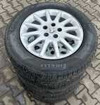 Alu kolo originál PEUGEOT 7x16 5x108x65 ET38 a Pirelli P7 Cinturato 215/60 R16 99H XL 70%