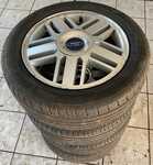 Alu kolo originál FORD 6.5x16" 5x108x63.3 ET52.5 a 2ks Matador MP47 Hectorra 3 205/55 R16 91H 60% a 2ks Firestone Roadhawk 205/55 R16 91W 70%