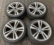 Alu kolo originál BMW 5x120x72.5 Přední 8x19" ET36 a Michelin Pilot Alpin PA4 225/40 R19 93W XL 95%, Zadní 8.5x19" ET47 a Michelin Pilot Alpin PA4 255/35 R19 96V XL 90% + čidla tlaku TPMS