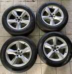 Alu kola originál AUDI Q7 8.5x19" ET28, 5x112x66.5 a Pirelli Scorpion Winter 255/55 R19 111H XL AO 50%