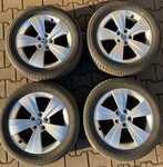 Alu kolo originál ŠKODA 6.5x17" ET41 5x112x57 a Yokohama A349 215/55 R17 94V 80% a Atlas Sport Green 215/55 R17 94W 40%