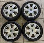 Alu kolo originál ŠKODA 6x15" ET43, 5x100x57 a 2ks Saetta Touring 2 195/50 R15 82V 90% a 2ks Goodride ZuperEco Z107 195/50 R15 82V 90%