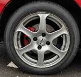 SEAT IBIZA jsme obuli na Alu kolo RIAL 7x15" ET37, 4x100x57 a Toyo R27 185/55 R15 82V