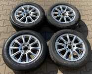 Alu kolo originál MERCEDES 6.5x16" ET38 5x112x66.5 a Michelin Alpin A4 205/60 R16 92H MO 20% + čidla tlaku TPMS