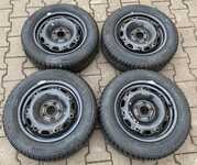 Plechový disk KFZ 7280 6Jx14 5x100x57 ET43 a Lassa Snoways 4 185/60 R14 82H 100%