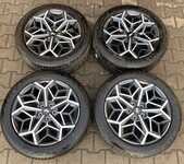 Alu kola originál HYUNDAI 7.5x19“ ET51, 5x114.3x67 a Continental PremiumContact 6 235/50 R19 103V 90% + čidla tlaku TPMS