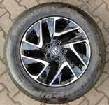 Alu kola originál HONDA 7x17“ ET45, 5x114.3x64 a Goodyear EfficientGrip 225/65 R17 102H 90%