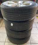 Alu kolo originál OPEL 7x18" 5x105x56.5 ET38 a Continental ContiPremiumContact 2 215/55 R18 95H 90%