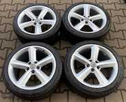 Alu kolo originál AUDI 9x18" ET52, 5x112x57 a Ovation VI-782 245/40 R18 97V XL 0%
