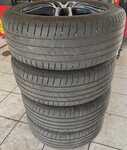 Alu kolo DEZENT 7x17" ET42, 5x108x65 a Lassa Revola 225/55 R17 101Y XL 80%