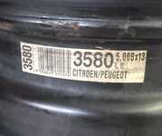 Plechový disk KFZ 3580 5Jx13 3x98x55 ET15