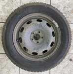 Plechový disk KFZ 8380 6Jx15 5x100x57 ET38 a Saetta Winter 195/65 R15 91T 80%