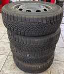 Plechový disk KFZ 8380 6Jx15 5x100x57 ET38 a Saetta Winter 195/65 R15 91T 80%