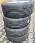 Alu kolo originál ŠKODA 6x15" ET43, 5x100x57 a Saetta Touring 2 195/55 R15 85V 60%