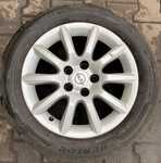Alu kolo originál OPEL 6.5x16" ET37, 5x110x65 a Dunlop Sport BlueResponse 205/55 R16 91V 30%