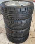 Alu kolo originál VW 6.5x17" ET46, 5x112x57 a Bridgestone Turanza T001 215/45 R17 91W 100%