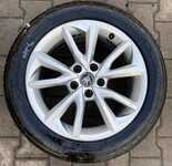 Alu kolo originál AUDI 7x17“ ET47, 5x112x57 a Tracmax X-Privilo TX-3 225/50 R17 98Y XL 80%