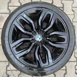 Alu kolo originál BMW X5 Přední 5x120x74 10x20" ET40 a Dunlop SP Sport Maxx GT 275/40 R20 106W XL * RUNFLAT 40%, Zadní 5x120x74 11x20" ET37 a Dunlop SP Sport Maxx GT 315/35 R20 110W XL * RUNFLAT 30%